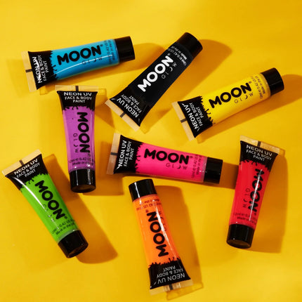 Moon Glow Pastel Neon UV Face Paint Pastel Green 12ml van Moon Creations koop je bij Partywinkel