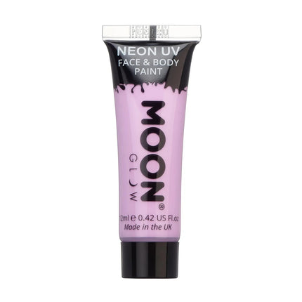 Moon Glow Pastel Neon UV Face Paint Pastel Lilac 12ml van Moon Creations koop je bij Partywinkel