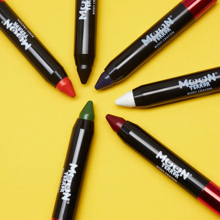 Moon Terror Halloween Body Crayons Zombie Green 3.2g van Moon Creations koop je bij Partywinkel