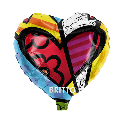 Palloncino colorato all’elio Britto a forma di cuore vuoto