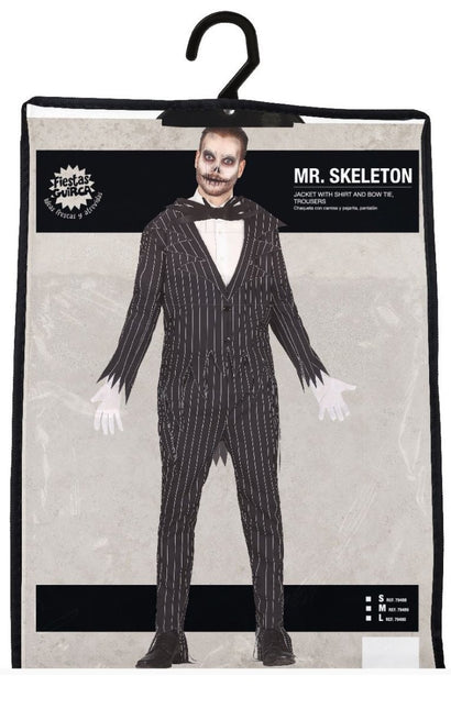 MR Skeleton Halloween Kostuum Heren van Fiestas Guirca koop je bij Partywinkel