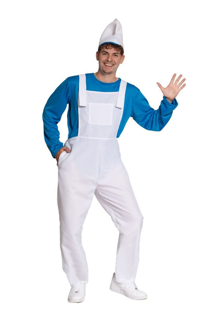 Costume da Puffo Bianco Blu Uomo
