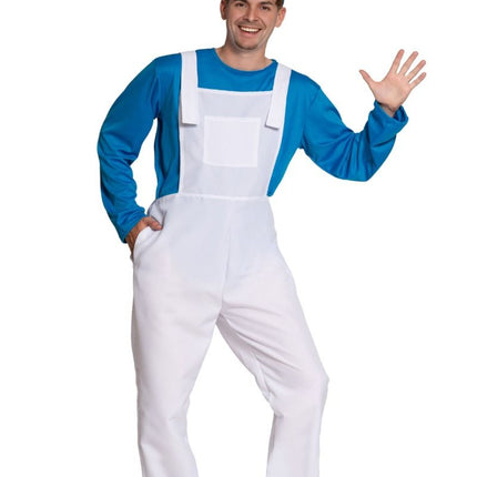 Costume da Puffo Bianco Blu Uomo