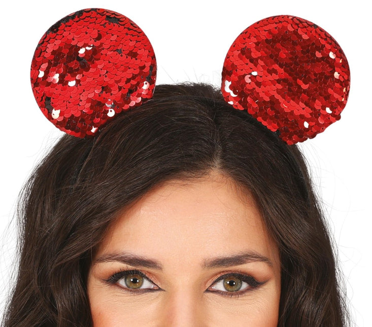 Muis Haarband Rood - Partywinkel - 8434077230190