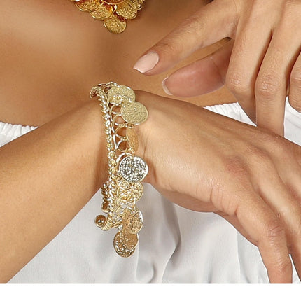 Munt Armband aal 7,5cm van Fiestas Guirca koop je bij Partywinkel