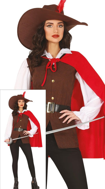 Musketier Kostuum Dames - Partywinkel - 8434077860083