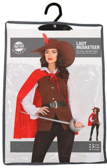 Musketier Kostuum Dames - Partywinkel - 8434077860083