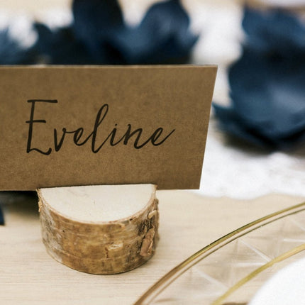 Naamkaarthouders Hout 4cm 10st van Partydeco koop je bij Partywinkel