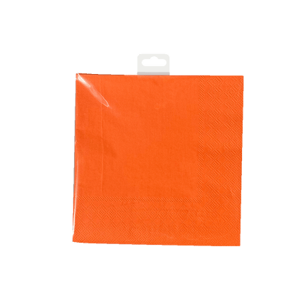 Tovaglioli arancioni 16,5 cm 8 pezzi