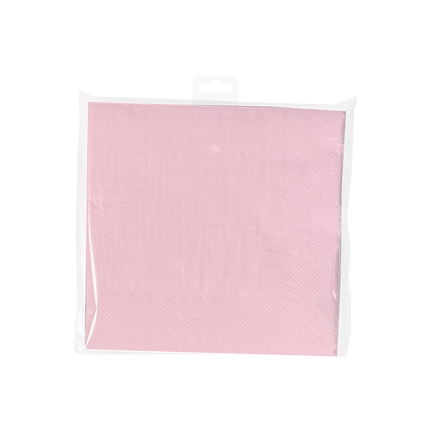 Tovaglioli rosa chiaro pastello 16,5 cm 8 pezzi