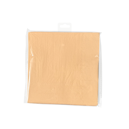 Tovaglioli arancioni pastello 16,5 cm 8 pezzi