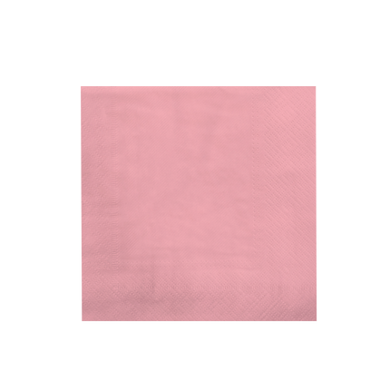 Tovaglioli rosa pastello 16,5 cm 8 pezzi