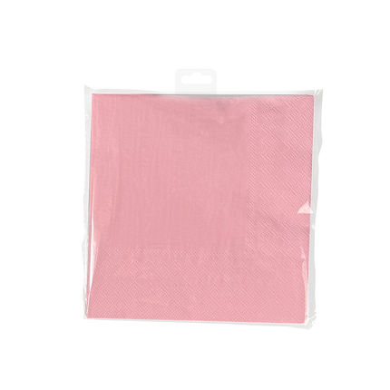 Tovaglioli rosa pastello 16,5 cm 8 pezzi