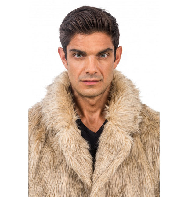 Cappotto in pelliccia sintetica - Naturale - Unisex