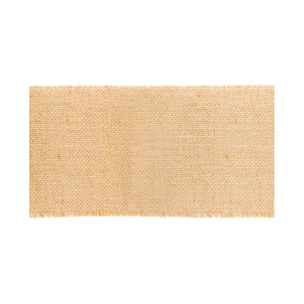 NASTRO DA TAVOLA IN JUTA CON FILO NATURALE/ORO 10 CM X 5 M