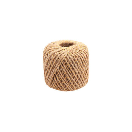 NATUUR/GOUD JUTE LINT 2 MM X 30 M van CHAKS koop je bij Partywinkel
