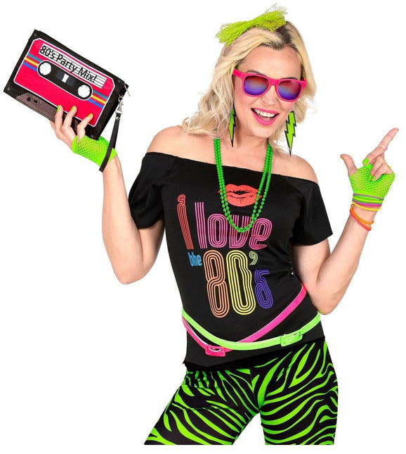 Neon 80S Accessoireset Groen 5 delig van Widmann koop je bij Partywinkel