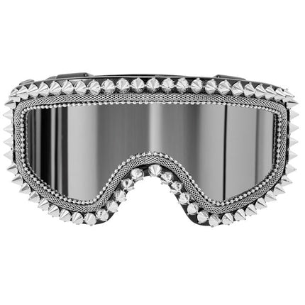 Neon 80S Skibril Zilver van Widmann koop je bij Partywinkel