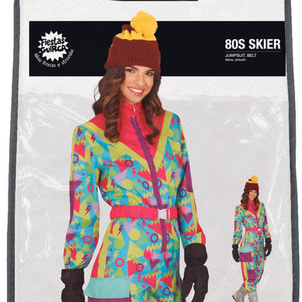 Neon 80S Skipak Blauw Geel Dames - Partywinkel - 8434077862438