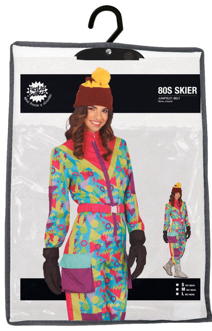 Neon 80S Skipak Blauw Geel Dames - Partywinkel - 8434077862438