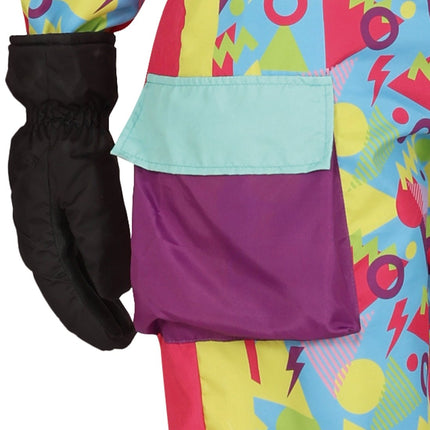 Neon 80S Skipak Blauw Geel Dames - Partywinkel - 8434077862438