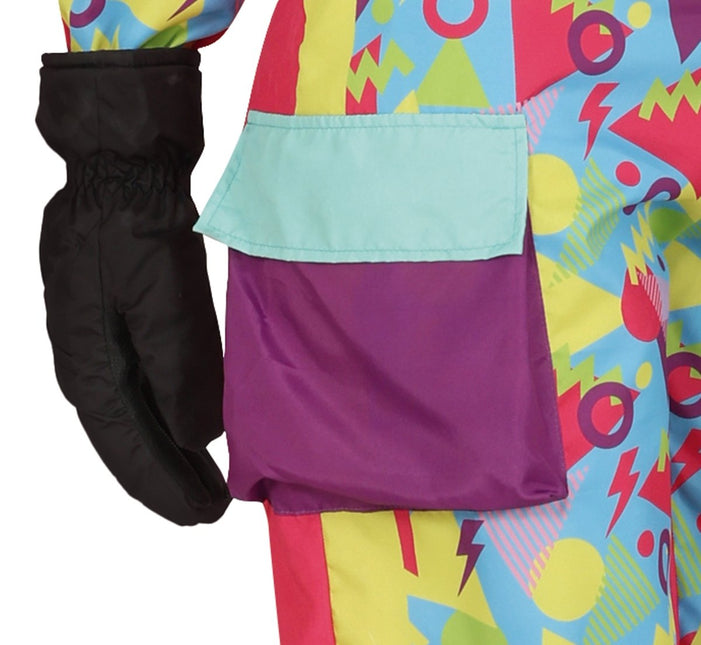Neon 80S Skipak Blauw Geel Dames - Partywinkel - 8434077862438