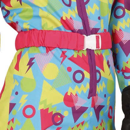 Neon 80S Skipak Blauw Geel Dames - Partywinkel - 8434077862438
