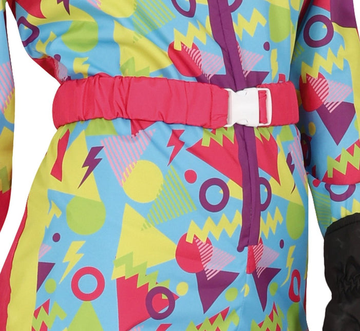 Neon 80S Skipak Blauw Geel Dames - Partywinkel - 8434077862438