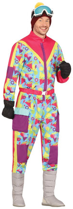 Neon 80S Skipak Blauw Geel Heren - Partywinkel - 8434077862377