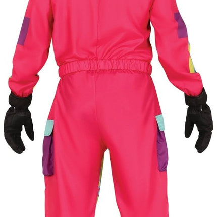 Neon 80S Skipak Blauw Geel Heren - Partywinkel - 8434077862377