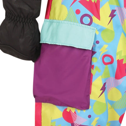 Neon 80S Skipak Blauw Geel Heren - Partywinkel - 8434077862377