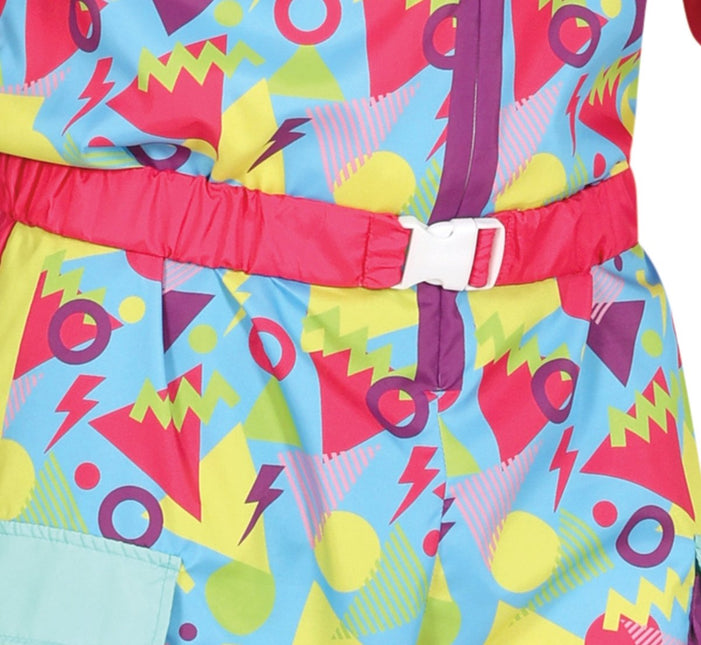 Neon 80S Skipak Blauw Geel Heren - Partywinkel - 8434077862377