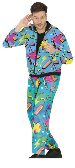 Neon 80S Trainingspak Fout Heren - Partywinkel - 8434077809921