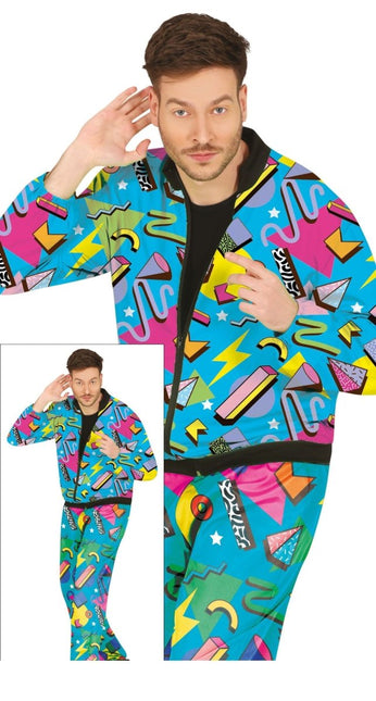 Neon 80S Trainingspak Fout Heren - Partywinkel - 8434077809921
