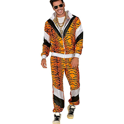 Neon 80S Trainingspak Fout Tijgerprint van Widmann koop je bij Partywinkel