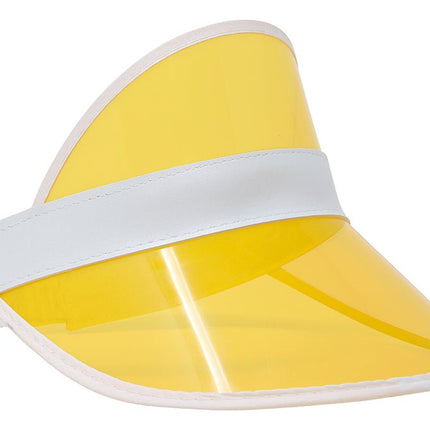 Neon 80S Zonneklep Geel 25cm van Fiestas Guirca koop je bij Partywinkel