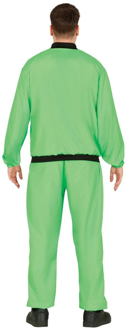 Neon Groene Trainingspak Fout Heren 2 delig - Partywinkel - 8434077861875