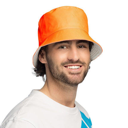 Neon Oranje Bucket Hat Uv van Boland koop je bij Partywinkel