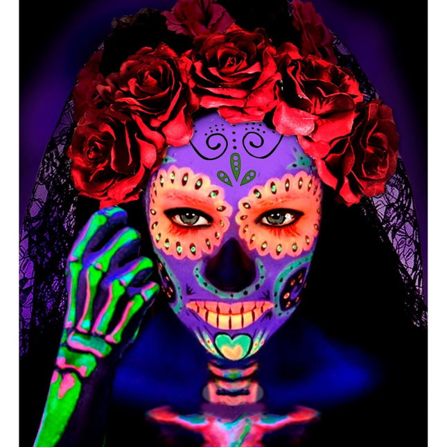 Neon Roze Schmink Potlood Glow In The Dark 3,5ml van Widmann koop je bij Partywinkel