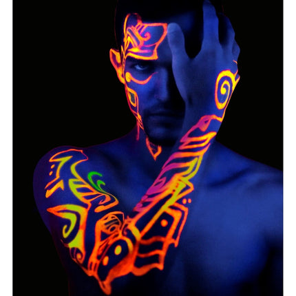 Neon Roze Schmink Potlood Glow In The Dark 3,5ml van Widmann koop je bij Partywinkel