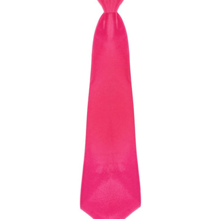 Neon Roze Stropdas van Wilbers & Wilbers koop je bij Partywinkel
