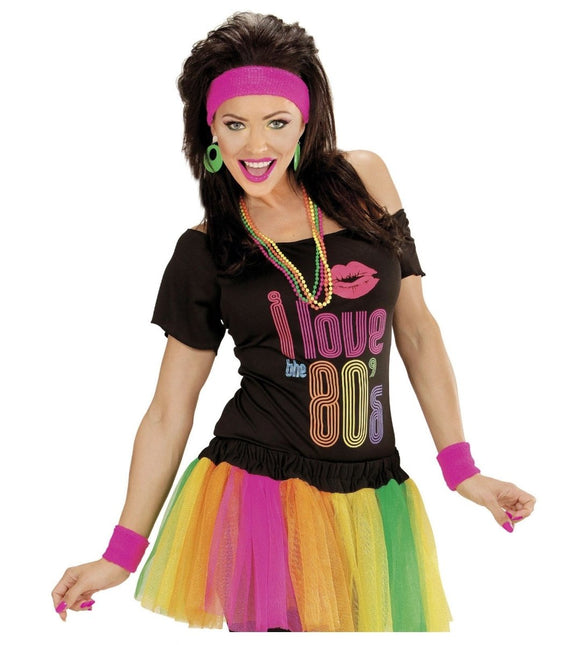 Neon Roze Zweetbandjes 2 delig van Widmann koop je bij Partywinkel