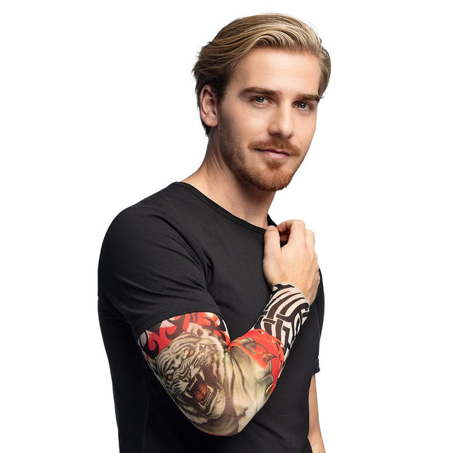 Nep Tattoo Mouw Tijger van Boland koop je bij Partywinkel