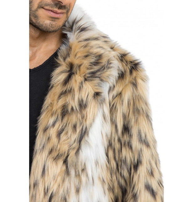 Nepbont Lange Jas – Dierenprint – Unisex van CHAKS koop je bij Partywinkel