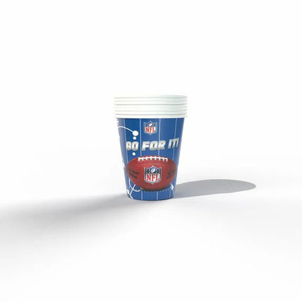 NFL Bekers Blauw Rood 250ml 6st van VDV Benefit koop je bij Partywinkel