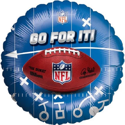 Palloncino NFL all'elio blu e rosso vuoto 45 cm