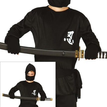Ninja Pak Kind Zwart van Fiestas Guirca koop je bij Partywinkel
