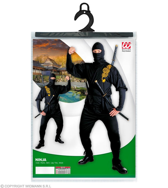 Ninja Pak Zwart Heren - Partywinkel - 8003558391912