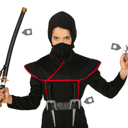 Ninja Set Zwart 3 delig van Fiestas Guirca koop je bij Partywinkel