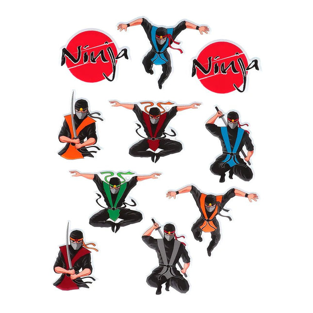 Ninja Stickers 4st van Boland koop je bij Partywinkel